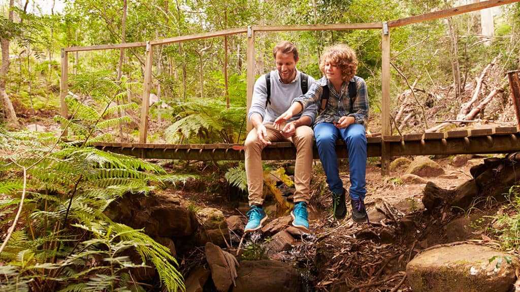 Couple enjoying nature