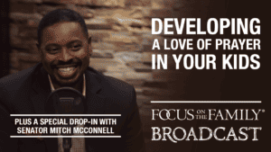 David Ireland being interviewed in the Focus on the Family broadcast studio