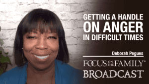Headshot of Deborah Pegues; promotional image for Focus on the Family Daily Broadcast