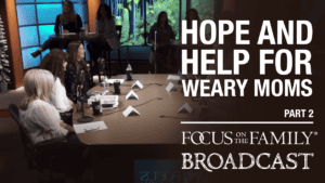 Deb Weakly, Mari Jo Mast and Krystle in the Focus on the Family broadcast studio
